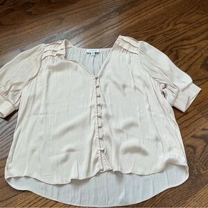 Evereve Blush Button-Down Blouse